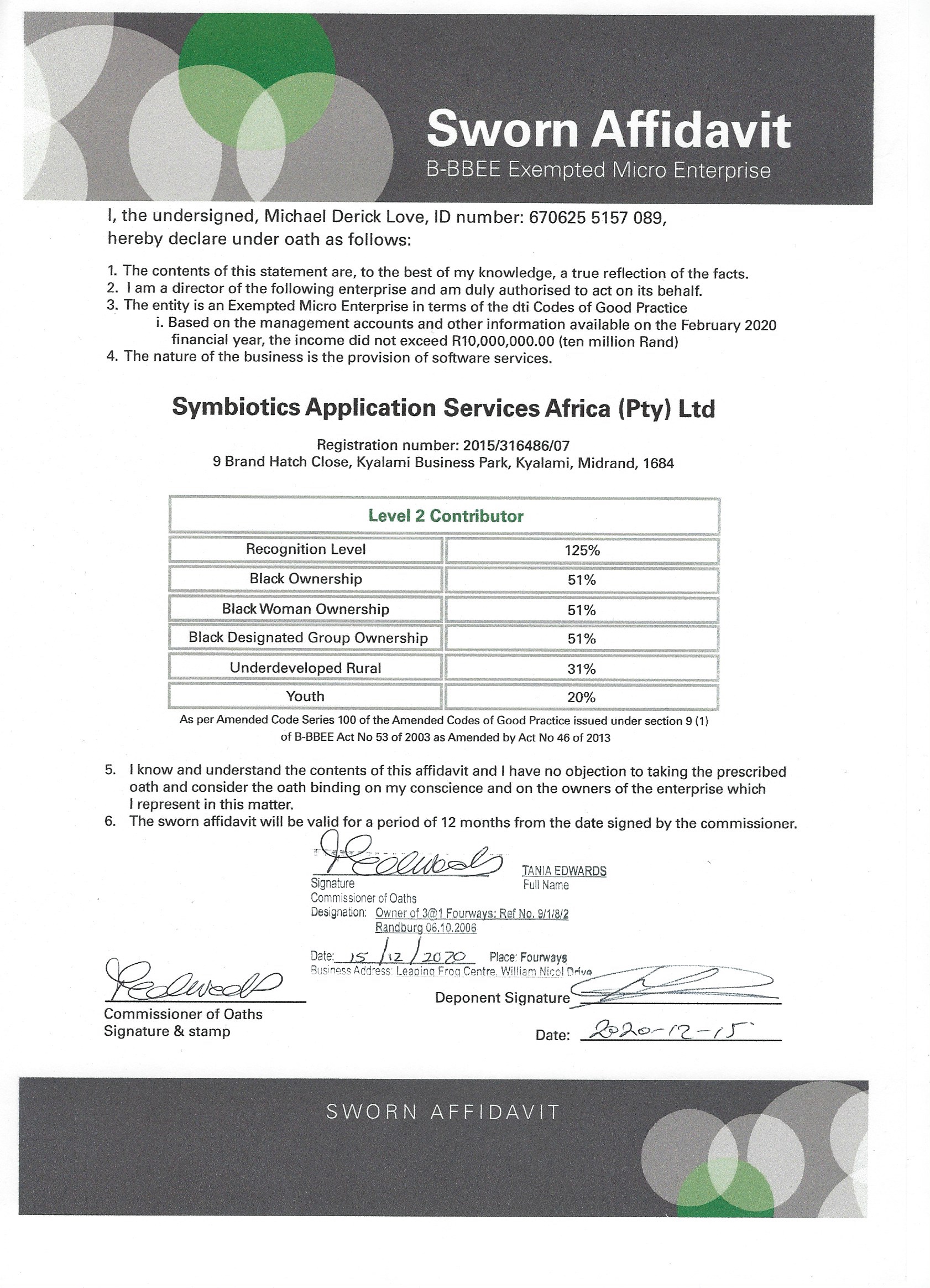 EME Affidavit